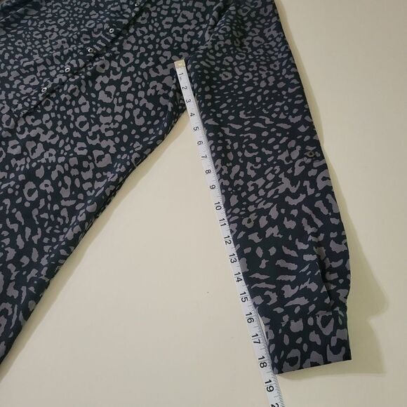 Loft Leopard Print Long Sleeve Shirt Dress - Picture 8 of 16